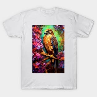 Falcon bird painting colors art #Falcon T-Shirt